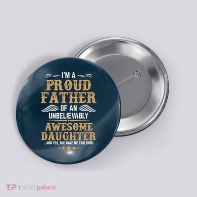 Fathers Day Dad Matching Daughter Fathers Day Button