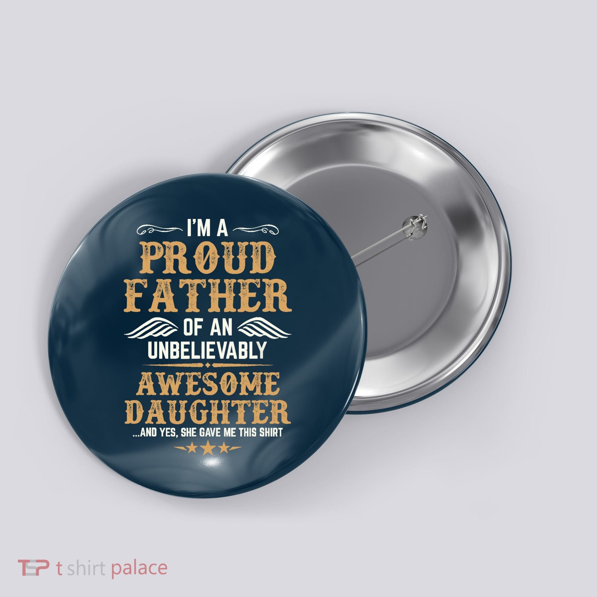 Fathers Day Dad Matching Daughter Fathers Day Button