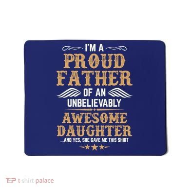 Fathers Day Dad Matching Daughter Fathers Day Mousepad