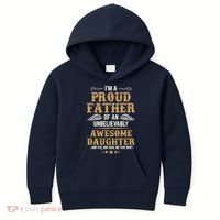 Fathers Day Dad Matching Daughter Fathers Day Kids Hoodie thumb 0