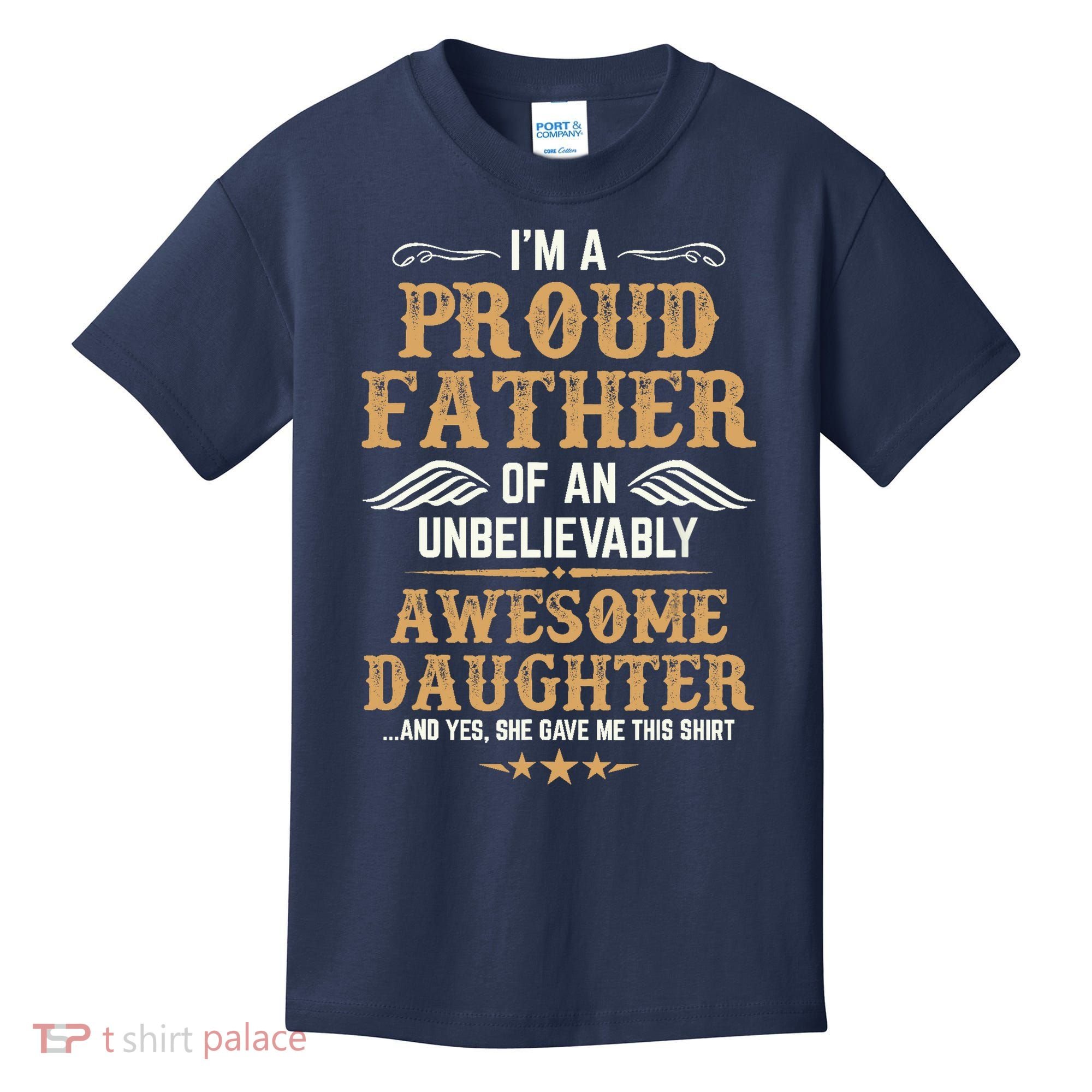Fathers Day Dad Matching Daughter Fathers Day Kids T-Shirt