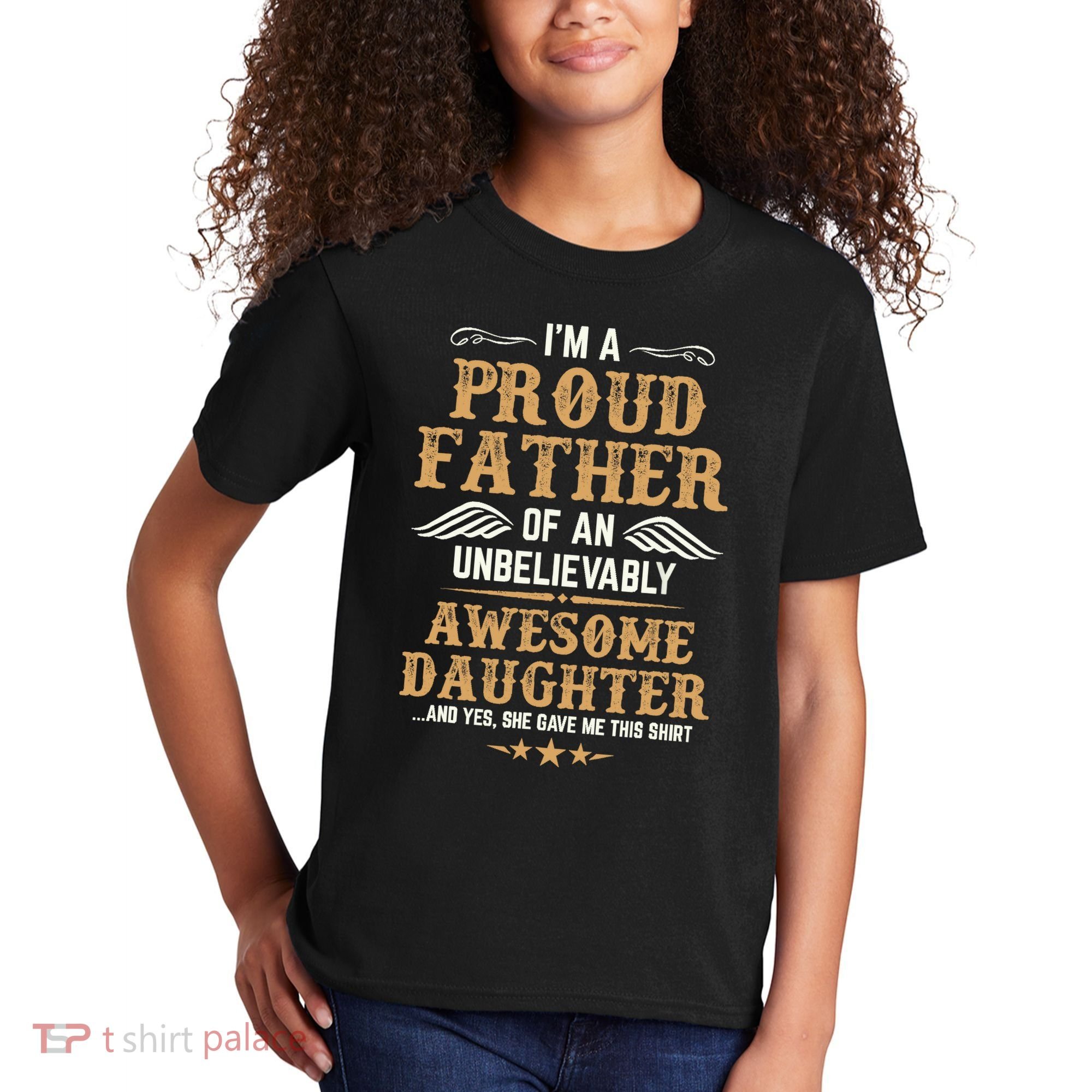 Fathers Day Dad Matching Daughter Fathers Day Kids T-Shirt