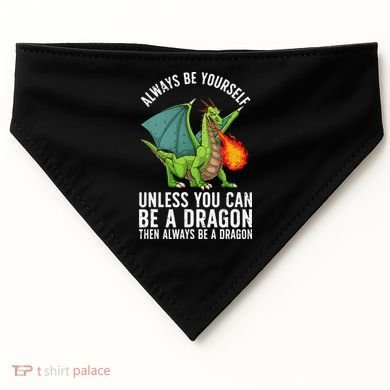 Funny Dragon Design For Fantasy Dragon Lover USA-Made Doggie Bandana