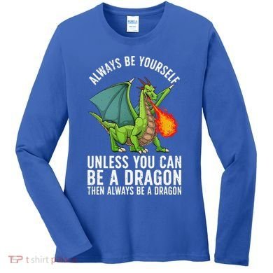 Funny Dragon Design For Fantasy Dragon Lover Women's Long Sleeve Shirt