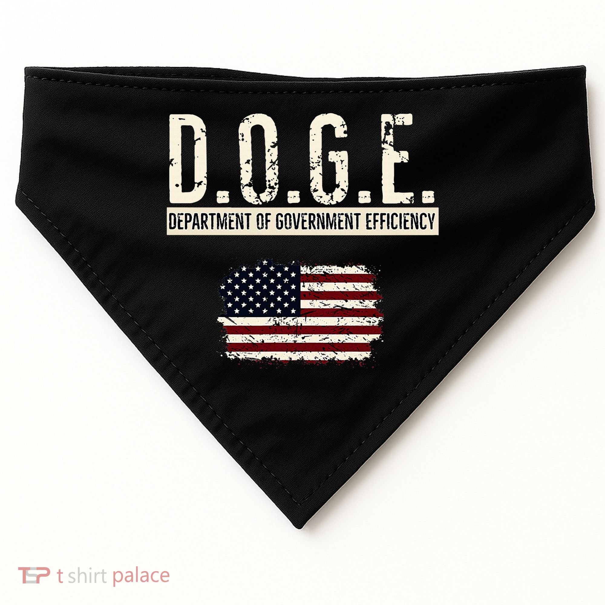 Funny Doge Department Of Government Efficiency . D.O.G.E. USA-Made Doggie Bandana