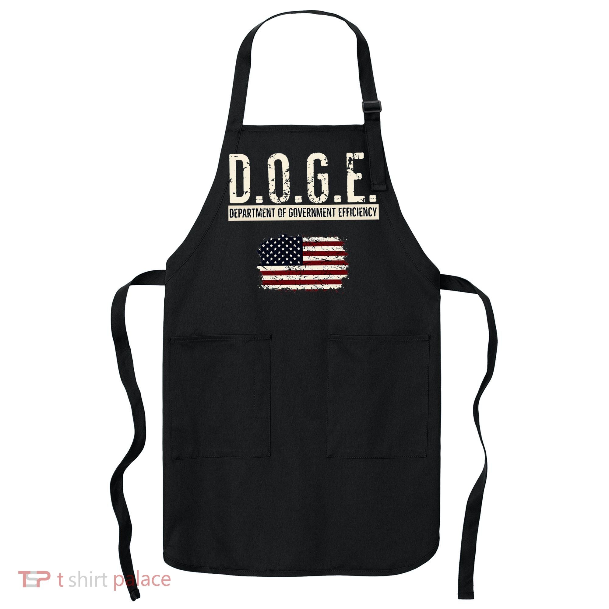 Funny Doge Department Of Government Efficiency . D.O.G.E. Apron