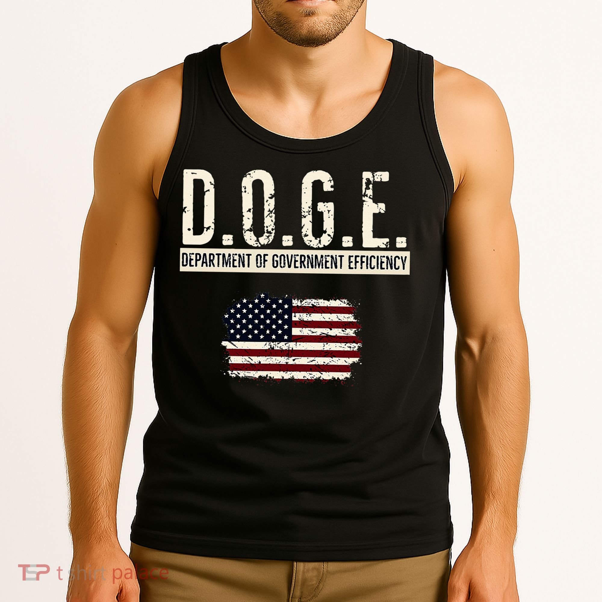 Funny Doge Department Of Government Efficiency . D.O.G.E. Tank Top