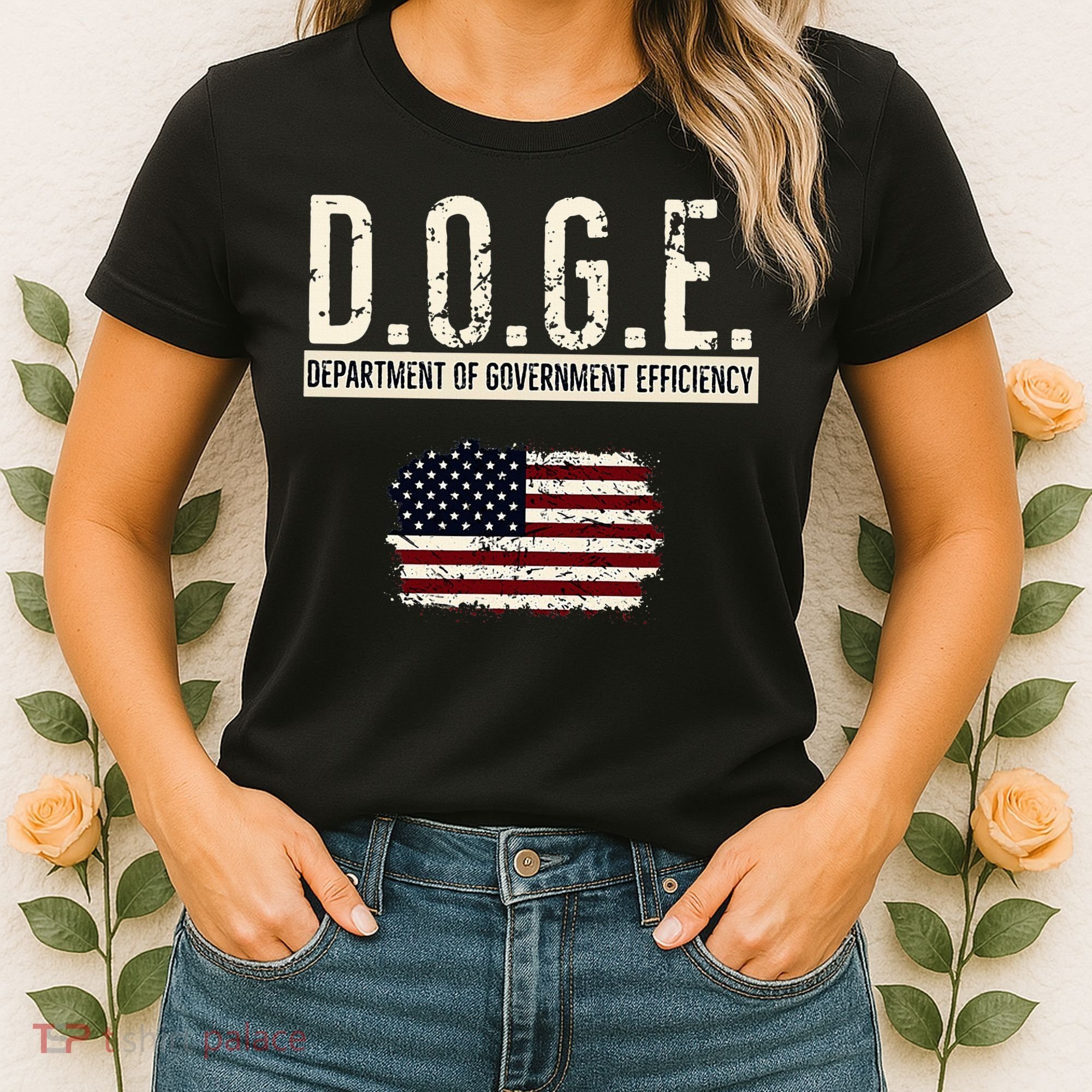 Funny Doge Department Of Government Efficiency . D.O.G.E. Women's T-Shirt
