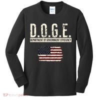 Funny Doge Department Of Government Efficiency . D.O.G.E. Kids Long Sleeve Shirt thumb 0