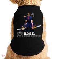Funny D.O.G.E. (Department Of Government Efficiency) Doge Doggie Tank thumb 0