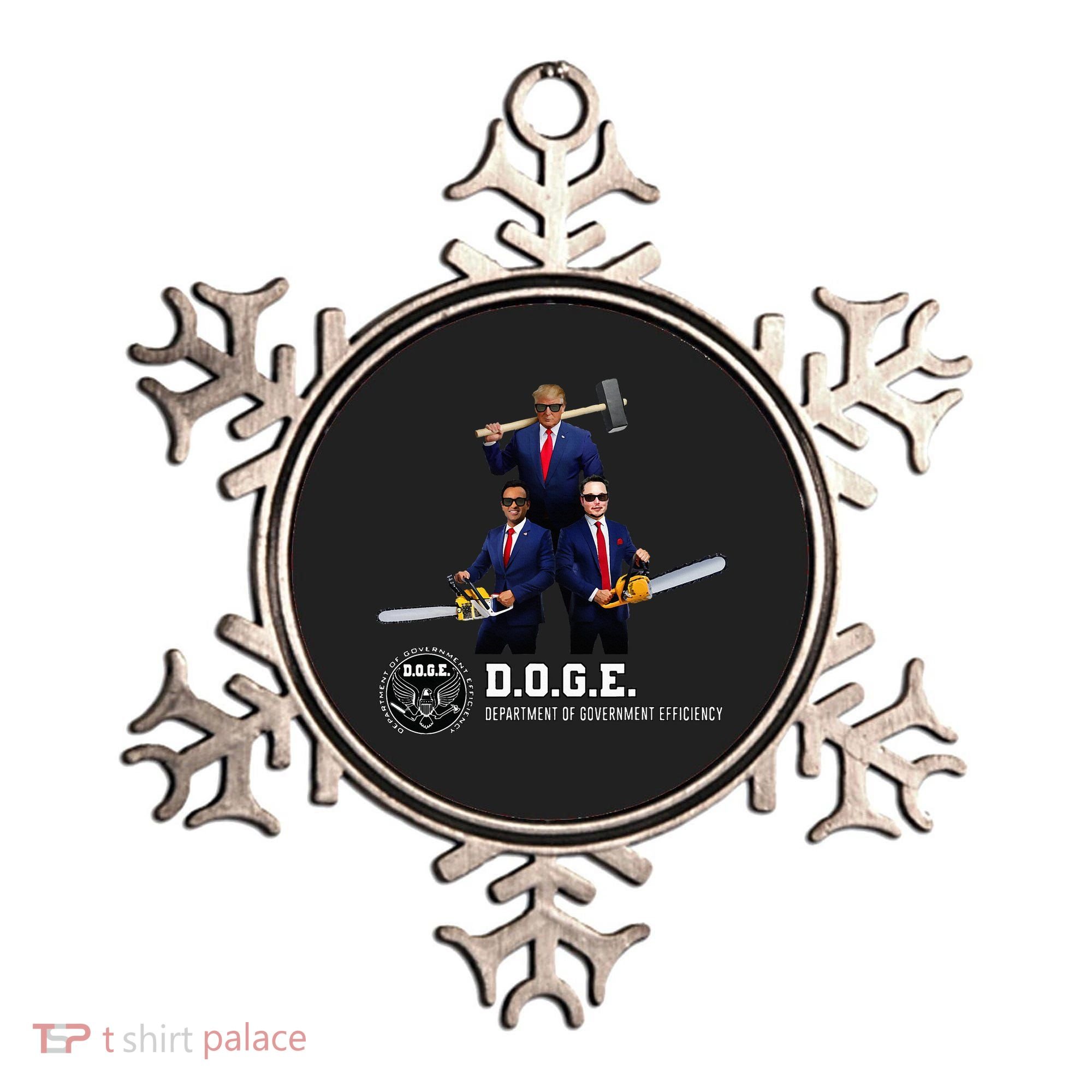 Funny D.O.G.E. (Department Of Government Efficiency) Doge Ornament