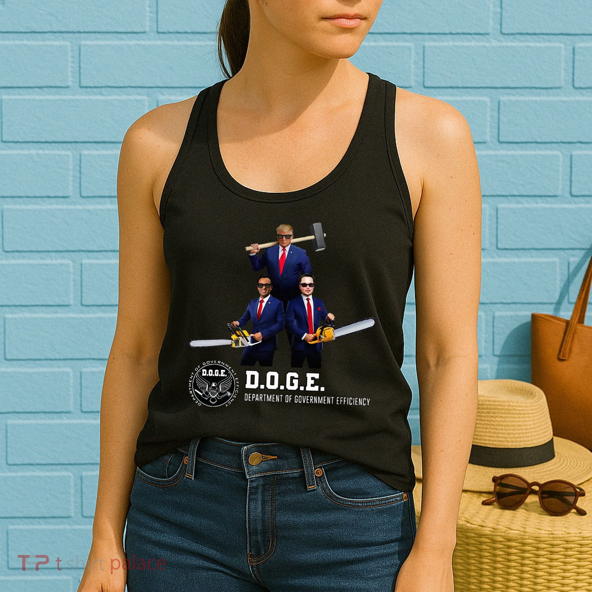 Funny D.O.G.E. (Department Of Government Efficiency) Doge Women's Tank Top