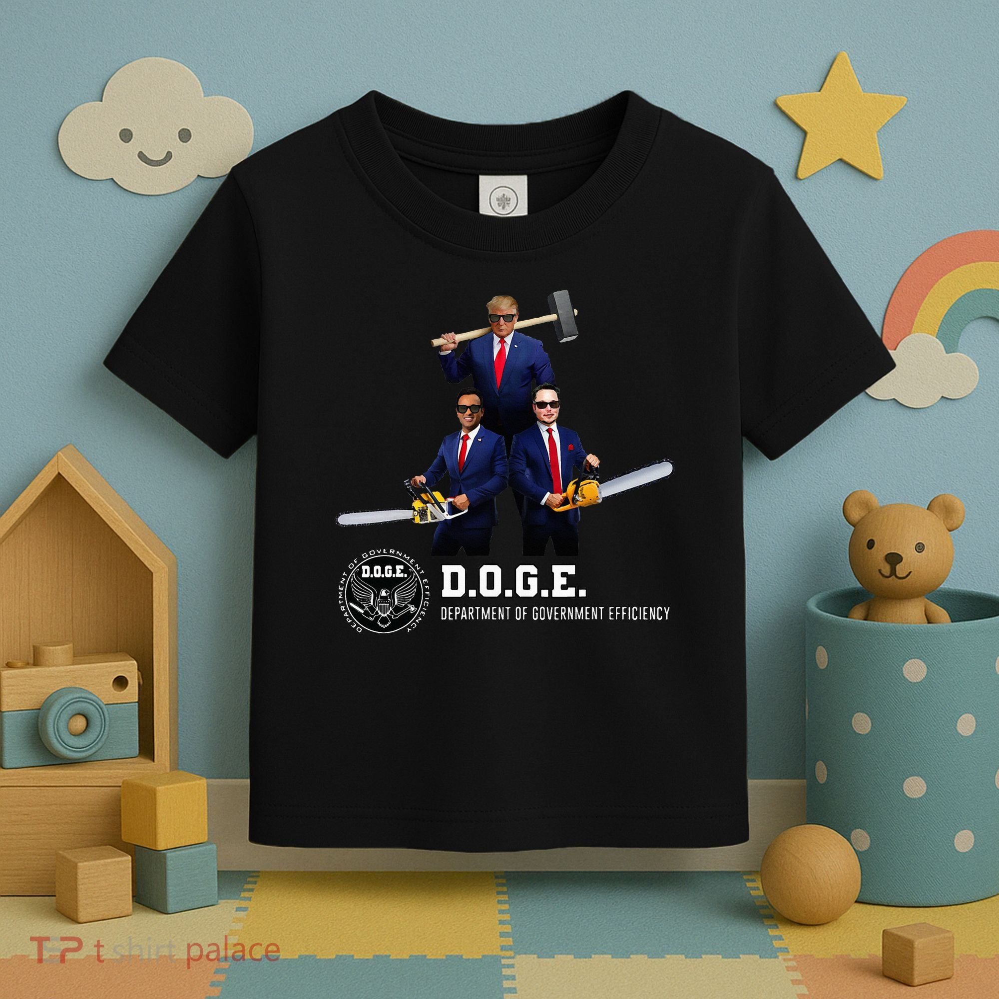 Funny D.O.G.E. (Department Of Government Efficiency) Doge Toddler T-Shirt