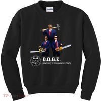 Funny D.O.G.E. (Department Of Government Efficiency) Doge Kids Sweatshirt thumb 0
