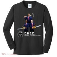 Funny D.O.G.E. (Department Of Government Efficiency) Doge Kids Long Sleeve Shirt thumb 0