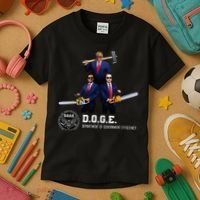 Funny D.O.G.E. (Department Of Government Efficiency) Doge Kids T-Shirt thumb 3