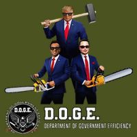 Funny D.O.G.E. (Department Of Government Efficiency) Doge The Baniff Cuffed Pom Beanie thumb 2