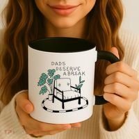 Fathers Day Dad Deserve A Break Daddy Family Coffee Mug thumb 3