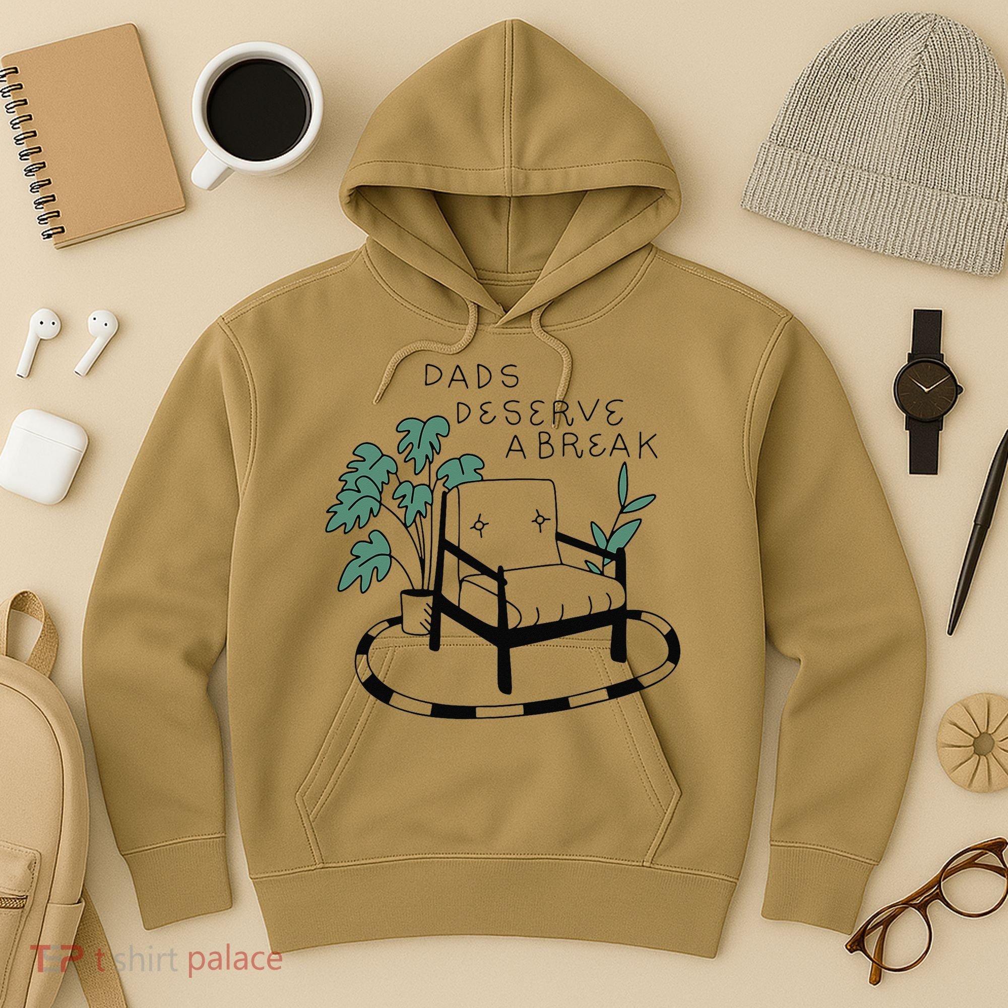 Fathers Day Dad Deserve A Break Daddy Family Hoodie