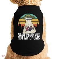 Funny Drummer Drumming Drum Kit Percussion I Wife Ufo Aliens Doggie Tank thumb 0