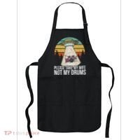 Funny Drummer Drumming Drum Kit Percussion I Wife Ufo Aliens Apron thumb 0