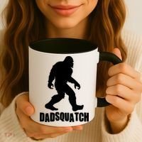 Funny Dadsquatch Dad Sasquatch Bigfoot Coffee Mug thumb 3