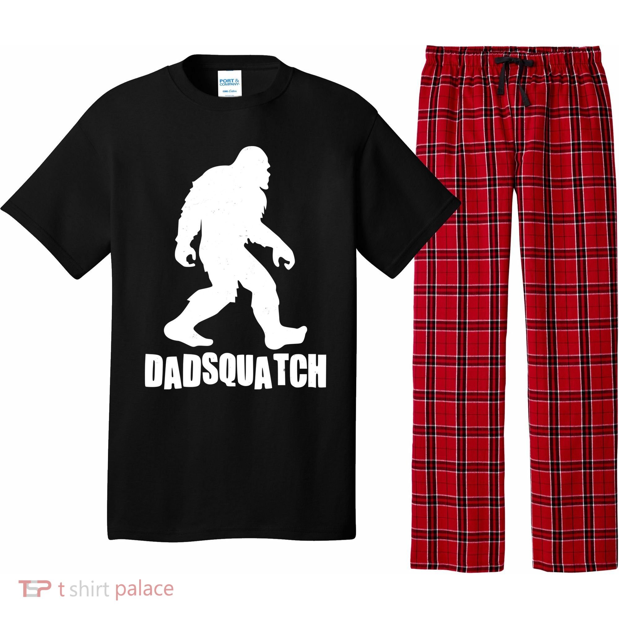 Funny Dadsquatch Dad Sasquatch Bigfoot Pajama Set