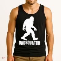 Funny Dadsquatch Dad Sasquatch Bigfoot Tank Top thumb 3