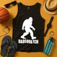 Funny Dadsquatch Dad Sasquatch Bigfoot Tank Top thumb 4