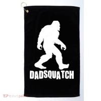 Funny Dadsquatch Dad Sasquatch Bigfoot Golf Towel thumb 0