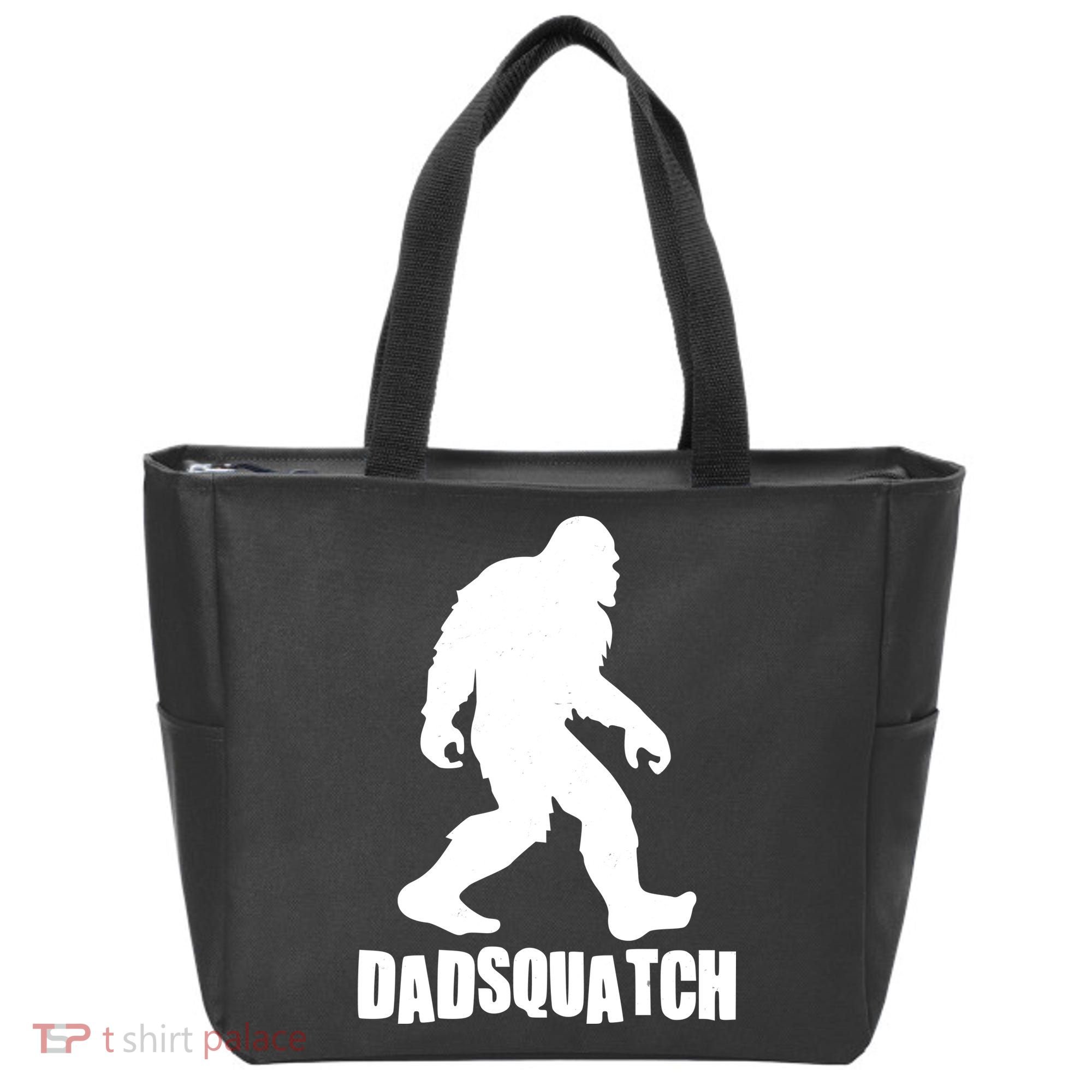 Funny Dadsquatch Dad Sasquatch Bigfoot Tote Bag