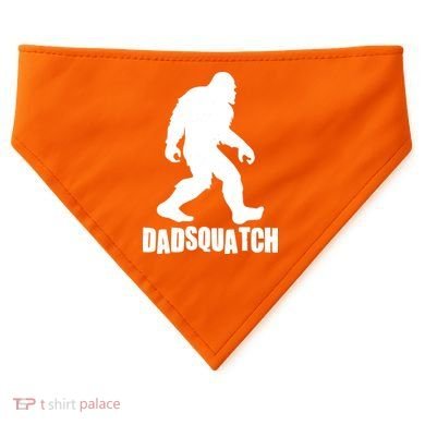 Funny Dadsquatch Dad Sasquatch Bigfoot USA-Made Doggie Bandana