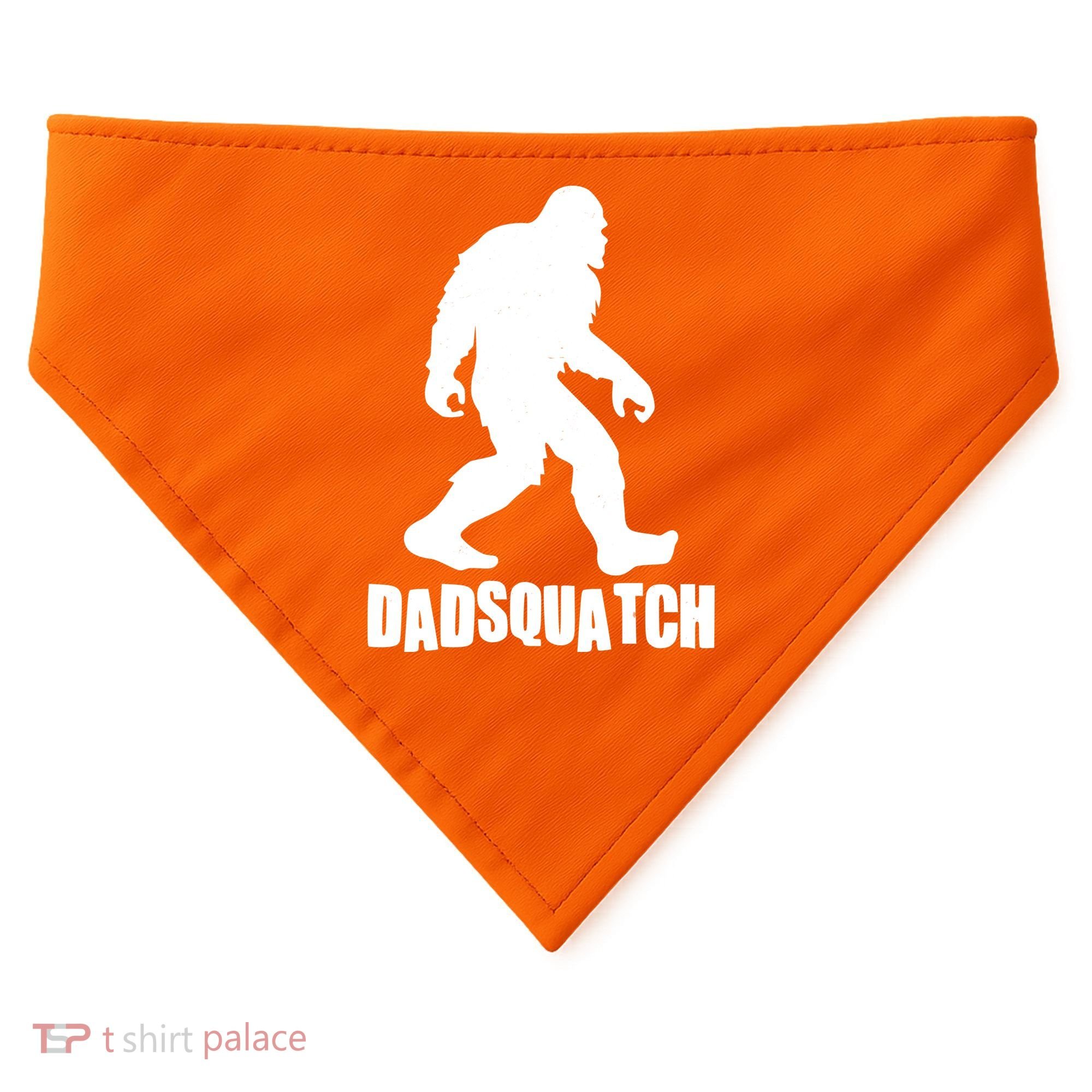 Funny Dadsquatch Dad Sasquatch Bigfoot USA-Made Doggie Bandana