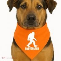 Funny Dadsquatch Dad Sasquatch Bigfoot USA-Made Doggie Bandana thumb 1