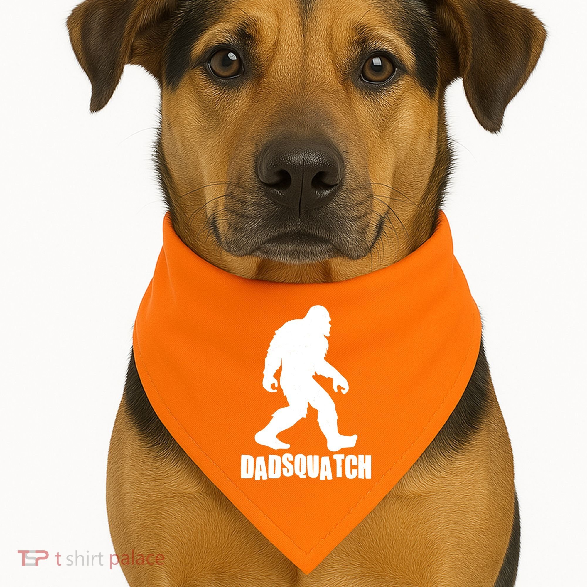 Funny Dadsquatch Dad Sasquatch Bigfoot USA-Made Doggie Bandana
