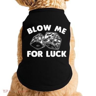 Funny Dice Design Gambling Dice Casino Lovers Doggie Tank