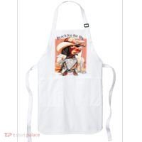 Funny Dachshund Dog Cow Hat Reach Sky Western Puppy Retro Apron thumb 0