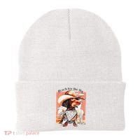 Funny Dachshund Dog Cow Hat Reach Sky Western Puppy Retro Beanie thumb 0
