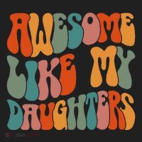 FatherS Day Dad Gifts Daughters Awesome Like My Daughters Golf Towel thumb 3