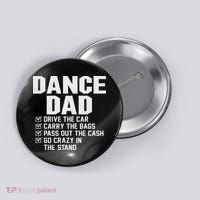 Funny Dance Dad Proud Dancer Dancing Father Button thumb 0