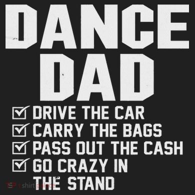 Funny Dance Dad Proud Dancer Dancing Father Golf Towel