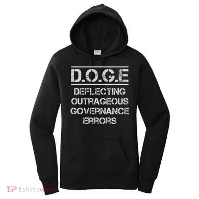 Funny Doge. Deflecting Outrageous Governance Errors Women's Hoodie