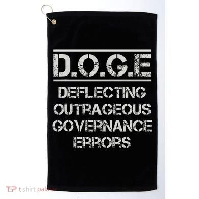 Funny Doge. Deflecting Outrageous Governance Errors Golf Towel
