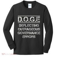 Funny Doge. Deflecting Outrageous Governance Errors Kids Long Sleeve Shirt thumb 0