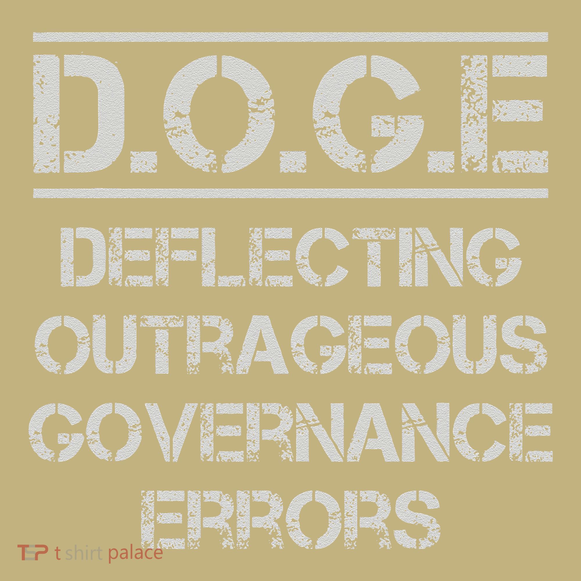 Funny Doge. Deflecting Outrageous Governance Errors Button