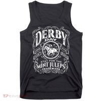 Funny Derby Day and mint juleps Kentucky horse racing Tank Top thumb 0