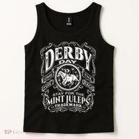 Funny Derby Day and mint juleps Kentucky horse racing Tank Top thumb 2