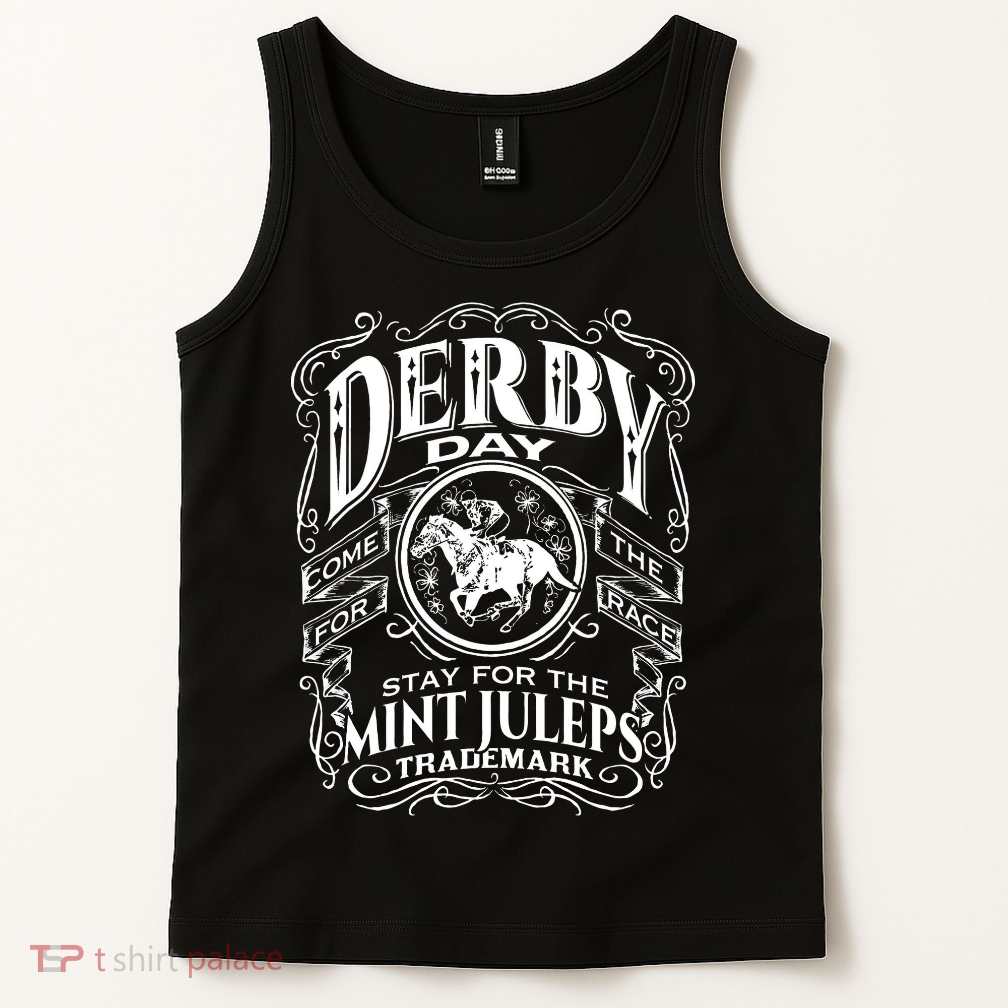 Funny Derby Day and mint juleps Kentucky horse racing Tank Top