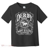 Funny Derby Day and mint juleps Kentucky horse racing Toddler T-Shirt thumb 0