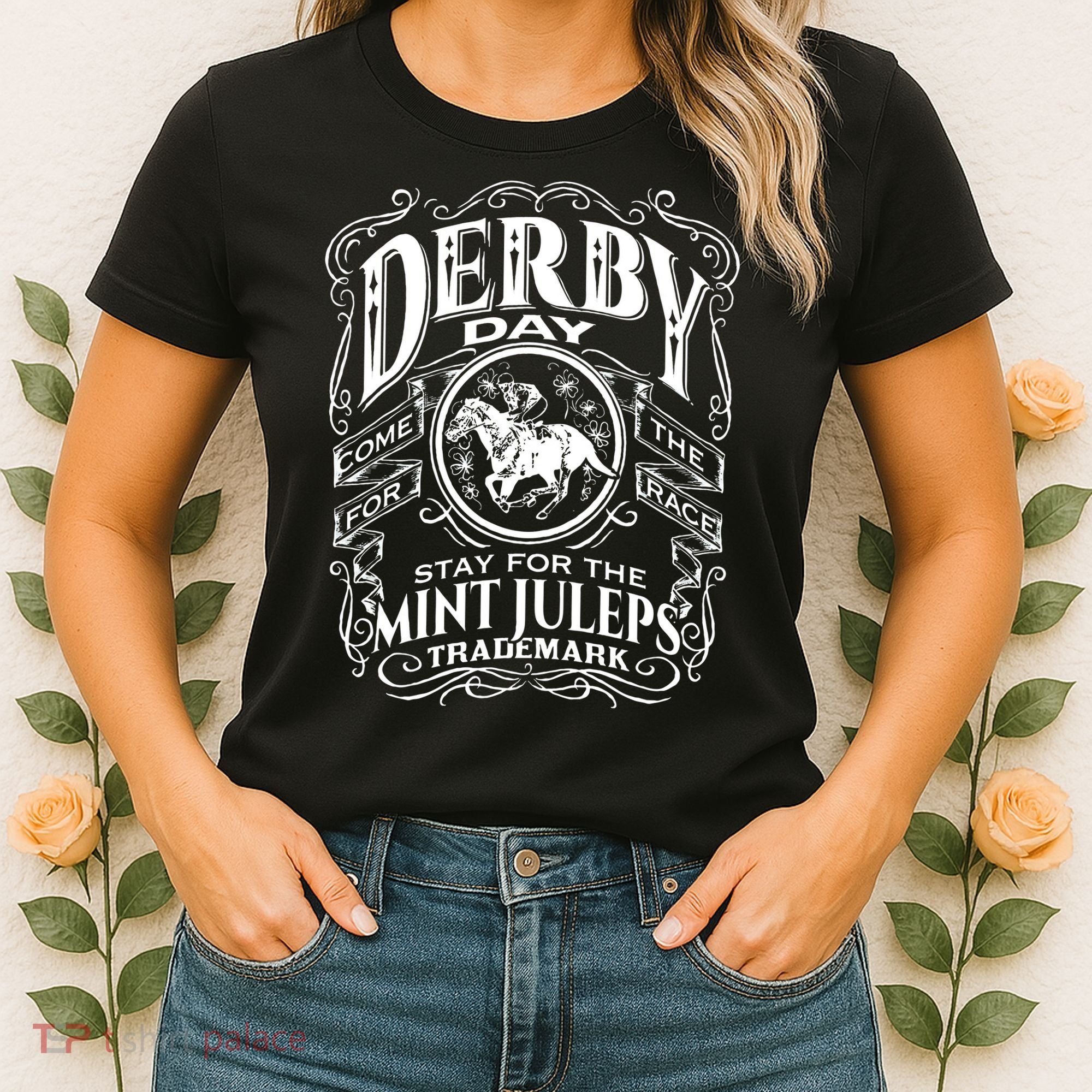 Funny Derby Day and mint juleps Kentucky horse racing Women's T-Shirt